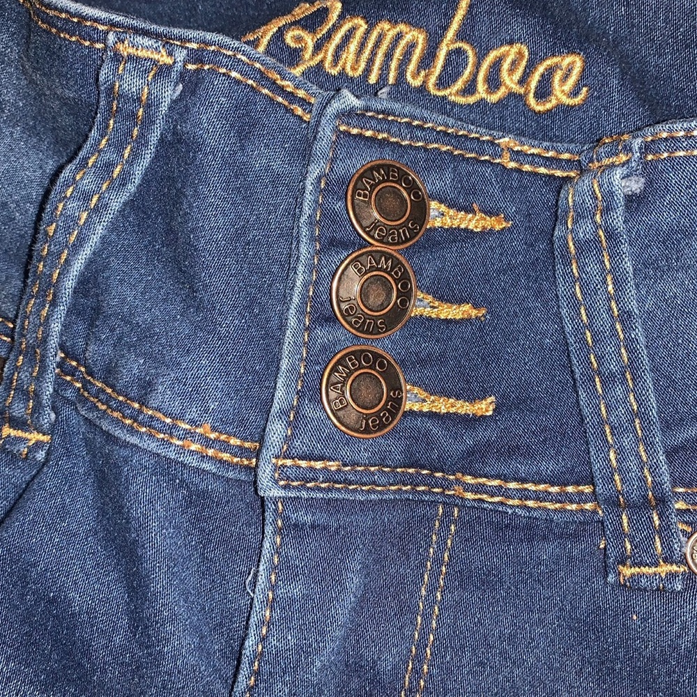 🦋BAMBOO JEANS- Like New High Waisted Skinny Jeans - Picture 12 of 13